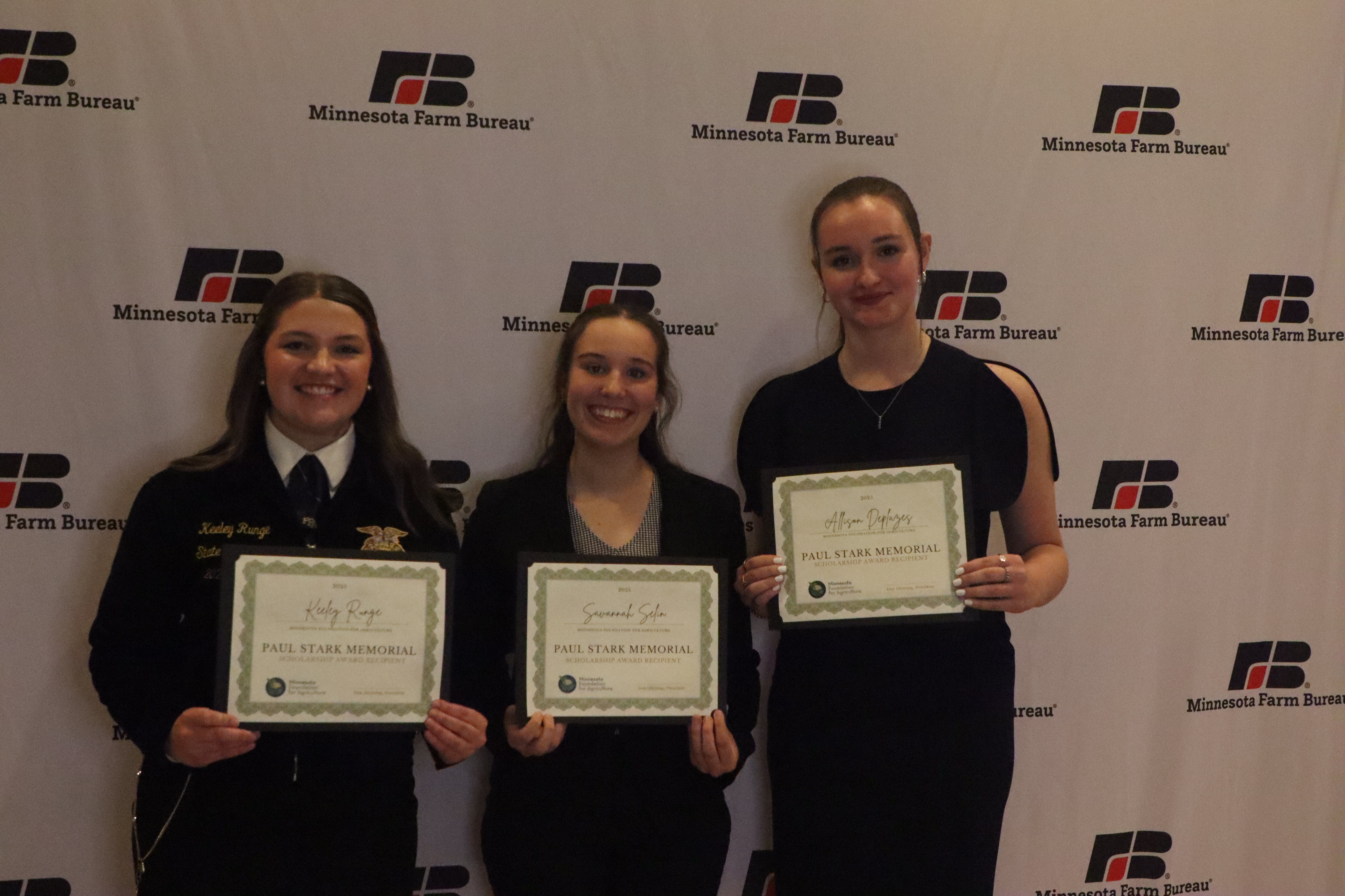 2023 Paul Stark Memorial Scholarship recipients Natalie Neumann and Katie Radman